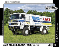 puzzle Truck Liaz 111.154 Dakar 1988 (1986-1996)-40 dílků
